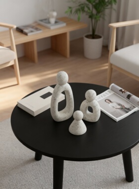 现代简约人物造型石材摆件