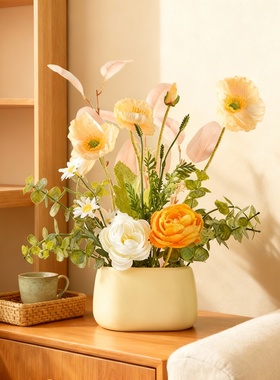 仿真花束花艺摆件客厅卧室装饰