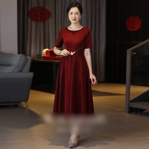 国庆节结婚妈妈礼服平时可穿嫁女儿新娘妈妈婚宴礼服年轻洋气秋季-图2