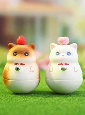 福瑞玩具不倒翁猫猫招財吉祥物