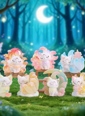 工艺品国潮小号涂山手办创意古风