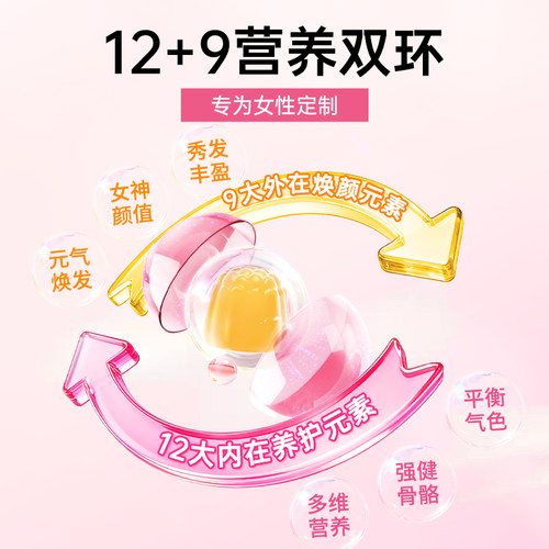 Mamanana红脸兔多维生素软糖保健女维生物素官方正品女性多维营养 - 图3