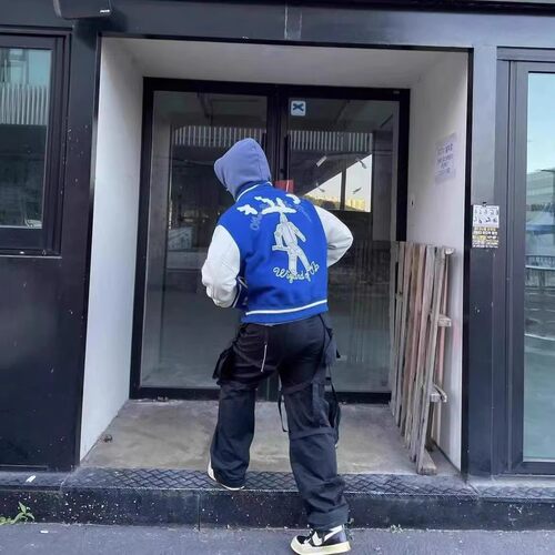 特大码300斤蒸气机器人棒球服vibe夹克外套春秋百搭男女夹克外套 - 图0