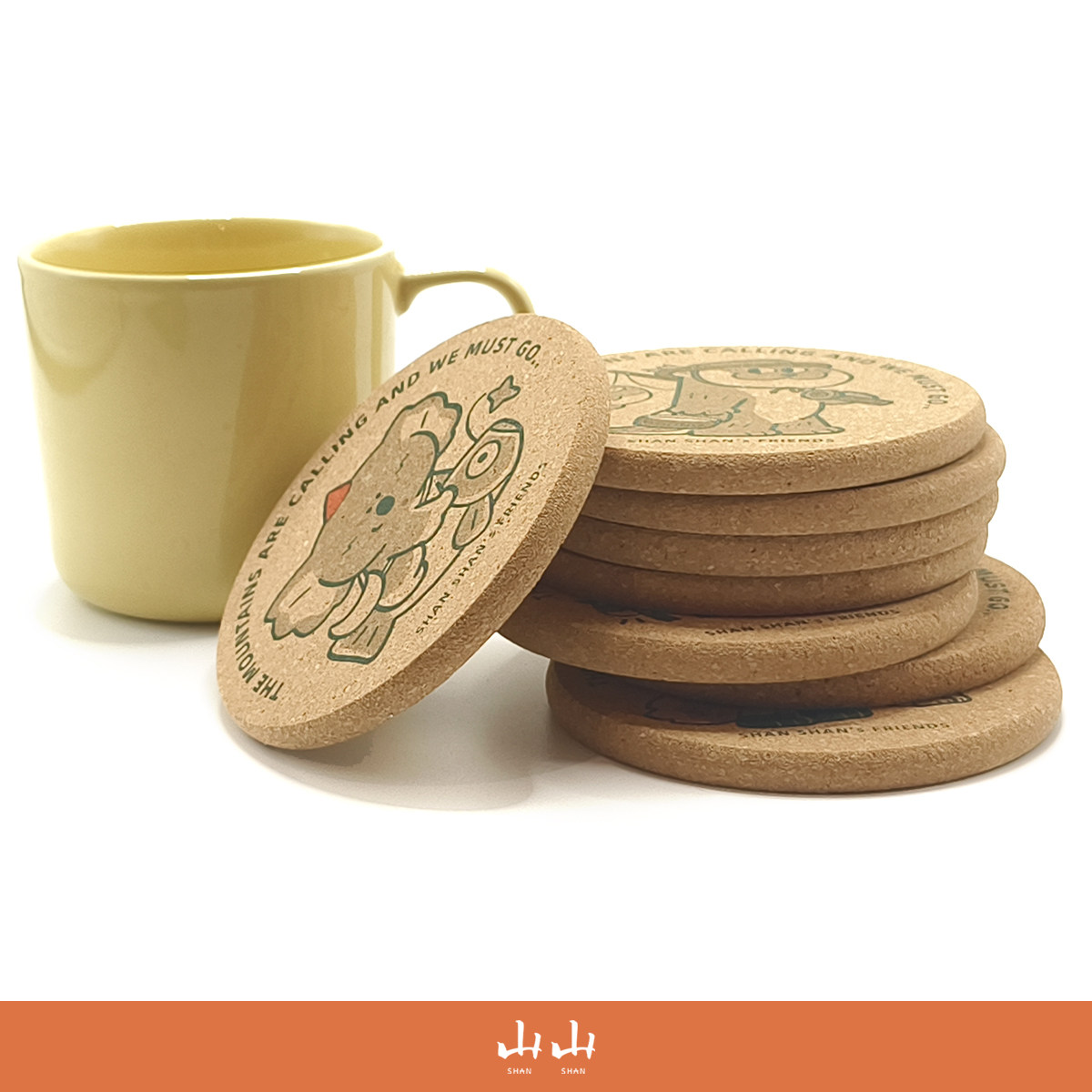 山山空间_10cm可爱动物乐园软木杯垫锅垫_耐热防滑家居新年好礼物,淘宝优惠券,粉丝福利购,淘宝优惠卷