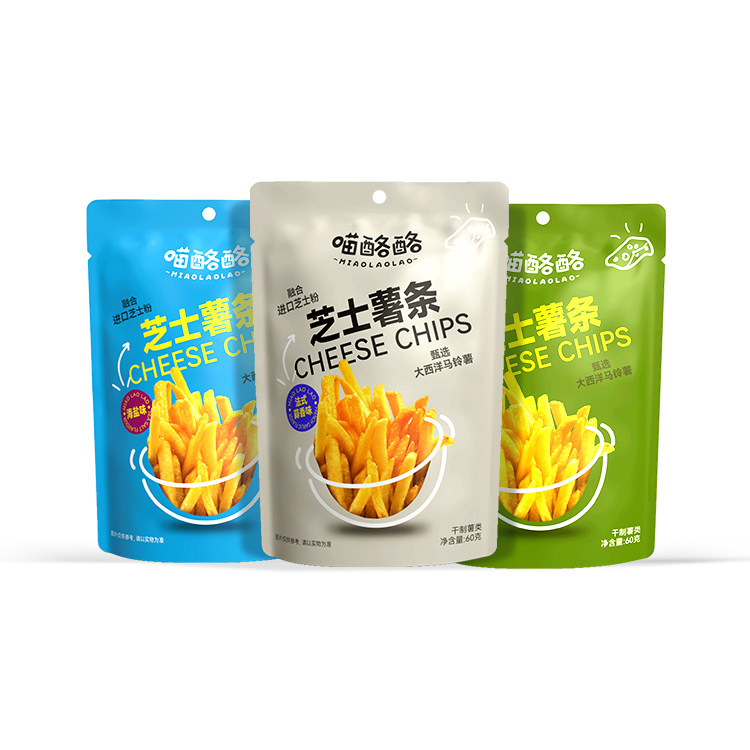 喵酪酪原切即食膨化芝士脆薯条x4袋