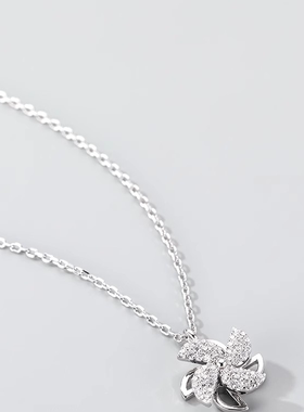 925纯银旋转风车项链女夏轻奢小众设计感高级锁骨链2025新款爆款