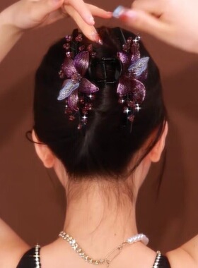 轻奢复古金属丝手工编织双面花朵