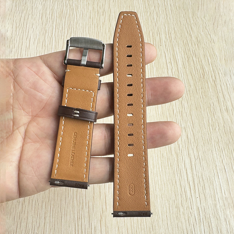 适用华为手表watch4pro/watch3/gt5表带原装真皮gt4/gt3/gt2pro通用5手表带22mm替换带配件男官方同款非原厂 - 图0