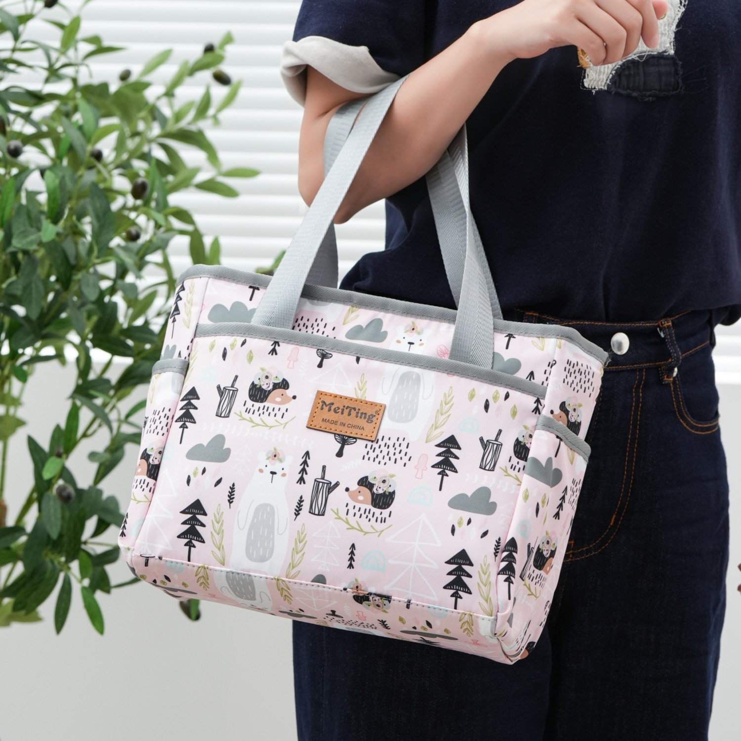 韩版大容量饭盒手提袋保温便当包学生带饭餐包上班通勤防水饭盒袋,淘宝优惠券,粉丝福利购,淘宝优惠卷