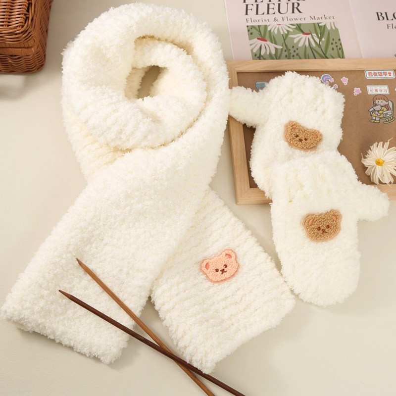 小熊手套手编珊瑚绒冰条线diy手工毛线团钩织材料包钩针编织成品,淘宝优惠券,粉丝福利购,淘宝优惠卷