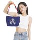 April new embroidered zippered shoulder bag crossbody bag dual-purpose underarm bag mobile phone cosmetic storage square bag