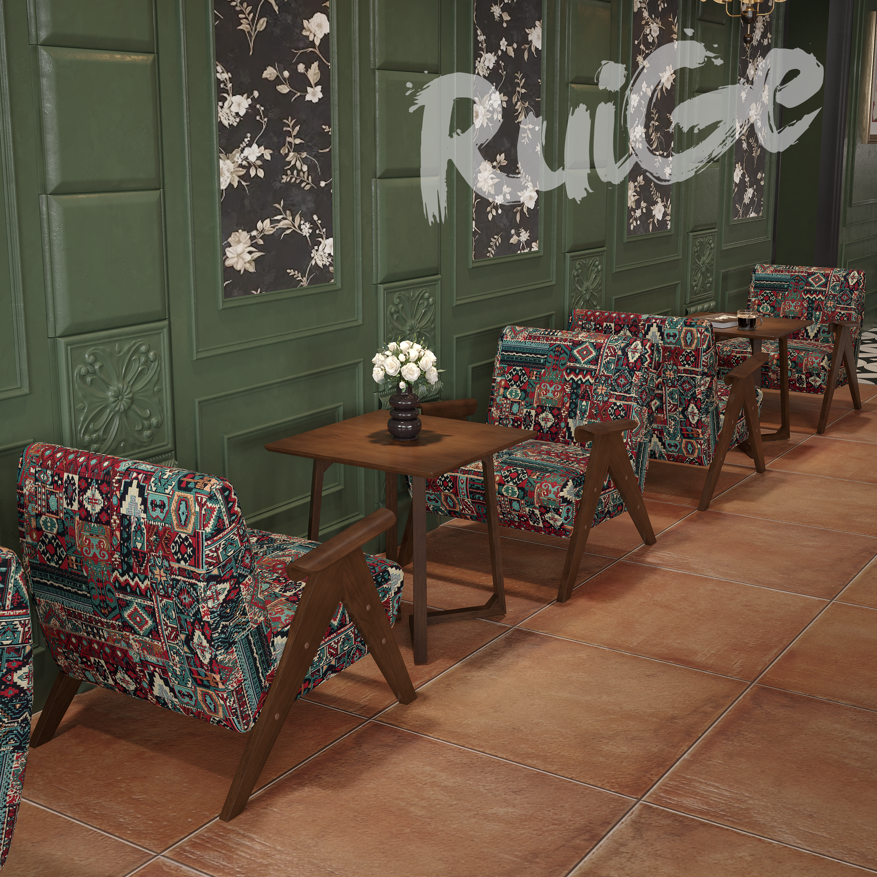 法式复古风实木咖啡厅奶茶店民宿休息区桌椅卡座洽谈接待沙发组合,淘宝优惠券,粉丝福利购,淘宝优惠卷