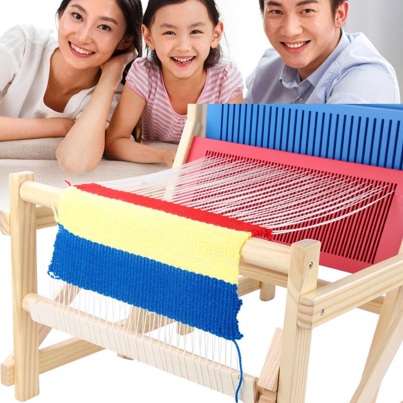 儿童手工织布机diy编织玩具制作女孩材料角益智幼儿园区纺老式区-图0