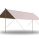 Vinyl canopy tent outdoor equipment table and chair camping six-piece set camping sunproof windproof rainproof awning cloth large