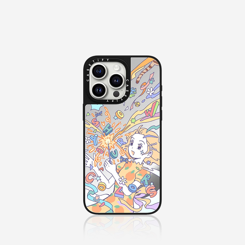 CASETiFY 烟花少女by Tonn Hsu适用于iPhone14/13/Plus/Pro/Max镜面手机壳 - 图0