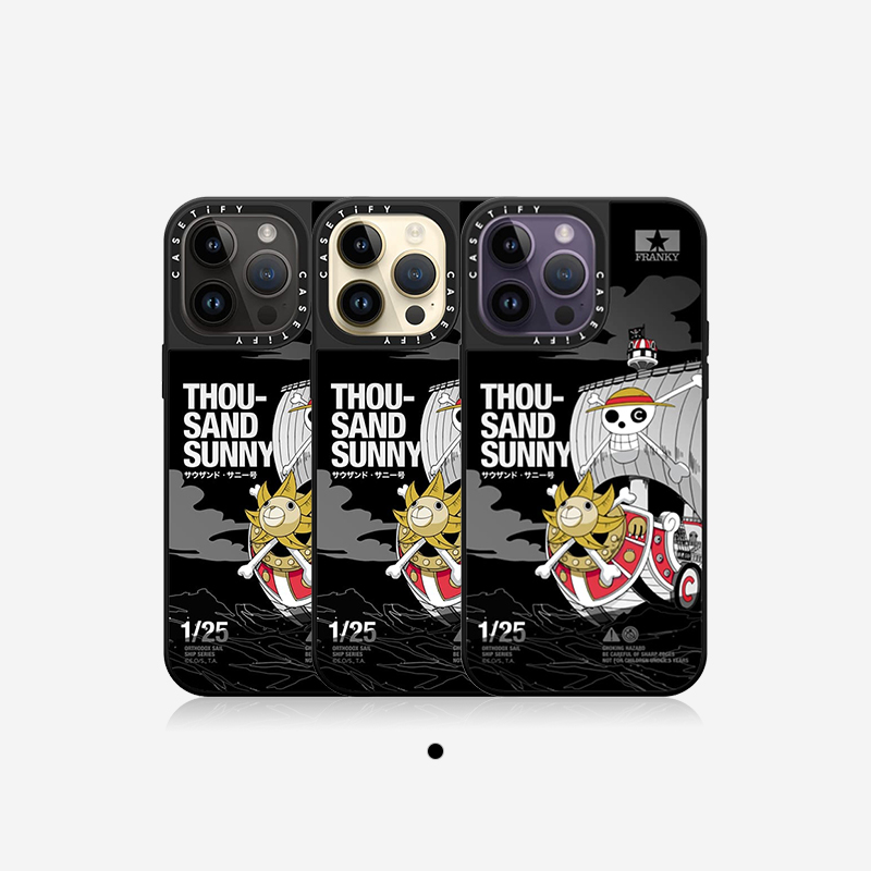 One Piece x CASETiFY航海王联名千里阳光号适用于iPhone14/Plus/Pro/Max镜面手机壳-图3