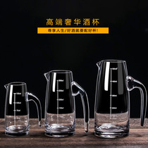 High-end extravagant white wine glass sub-wine taverware home suit foreign wine red wine cold water jug crystal glass sub-wine pot volume wine tager
