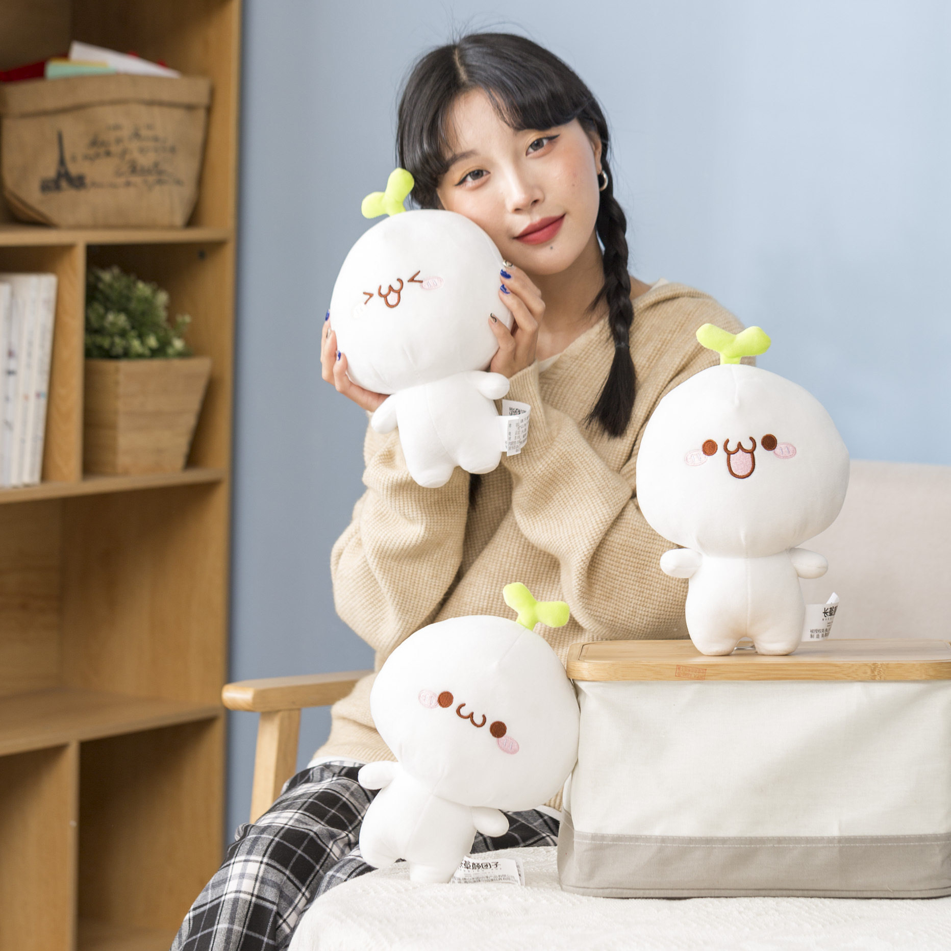 可爱颜团子公仔毛绒玩具小布娃娃玩偶抱枕女睡觉超软安抚礼物