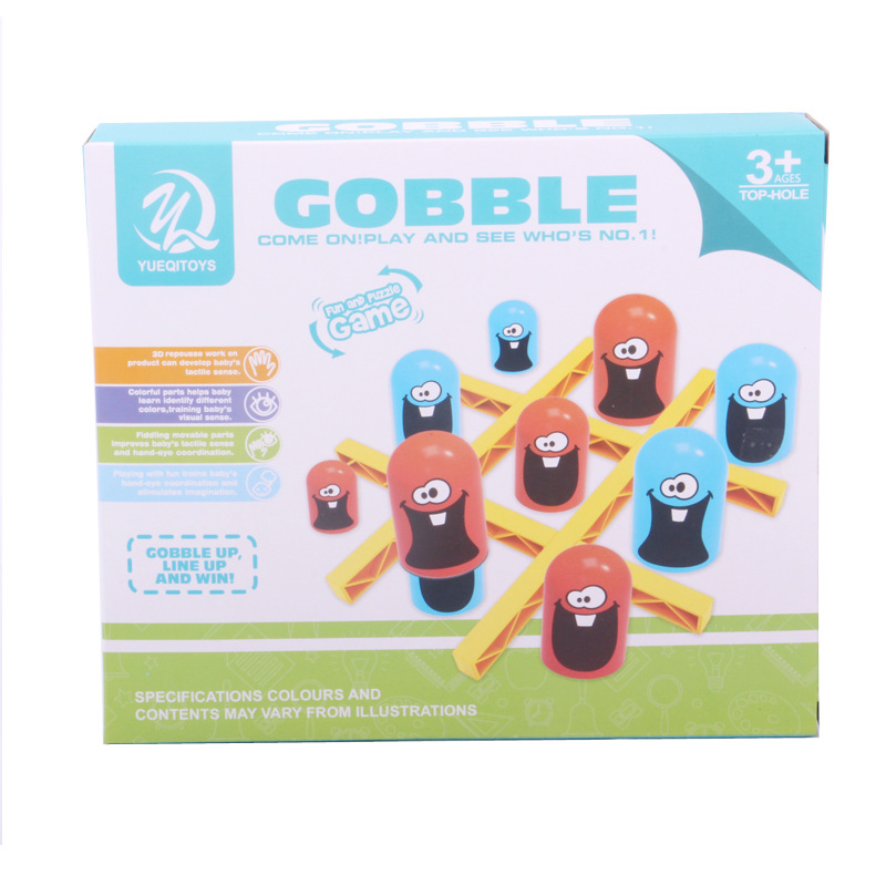 大吃小三连环游戏 奇鸡连连亲子互动桌面游戏Gobblet Gobblers - 图3