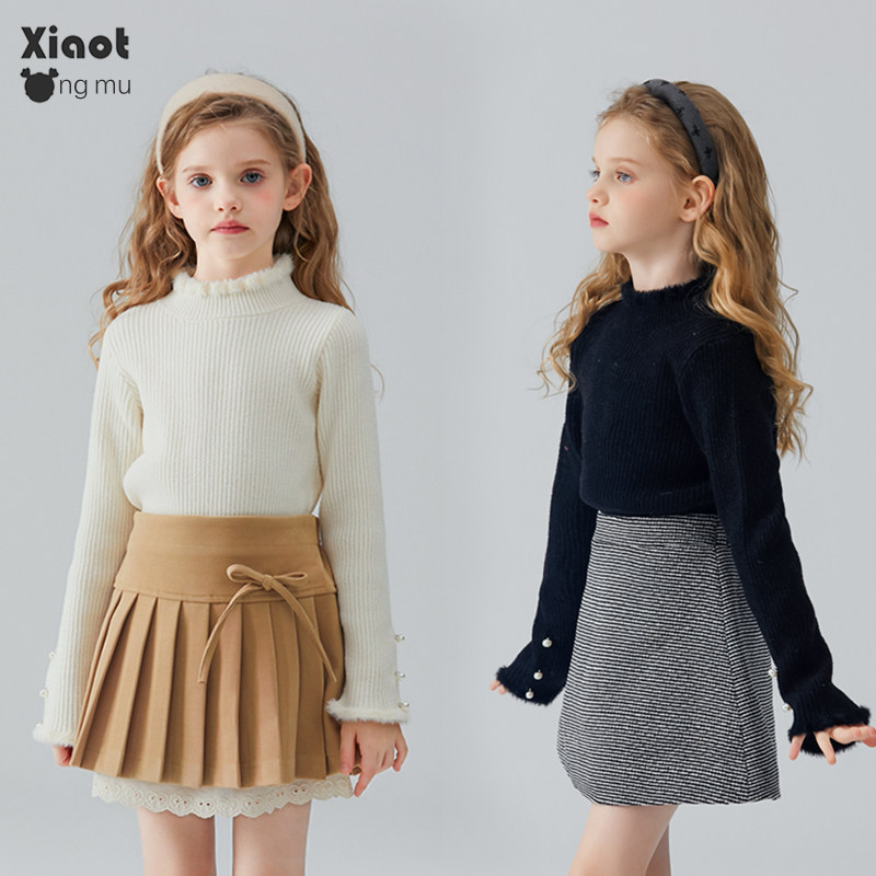 小童木 人手一件女童毛衣秋冬2025新款半高领针织上衣儿童打底衫,淘宝优惠券,粉丝福利购,淘宝优惠卷