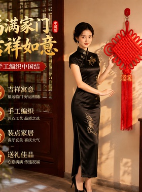 客厅玄关中国结挂件招财乔迁新房