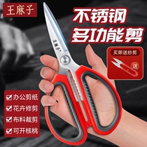 King Hemp Scissors Home Stainless Steel Hand Cut Paper Cut Wire Head Special Kitchen Tip Size Cut 1789