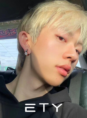 小众独特星星耳钉男生高级