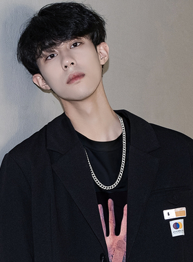 ETY钛钢不掉色中性古巴项链