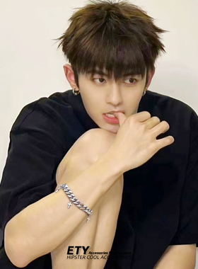 古巴十字架冷淡风手链男