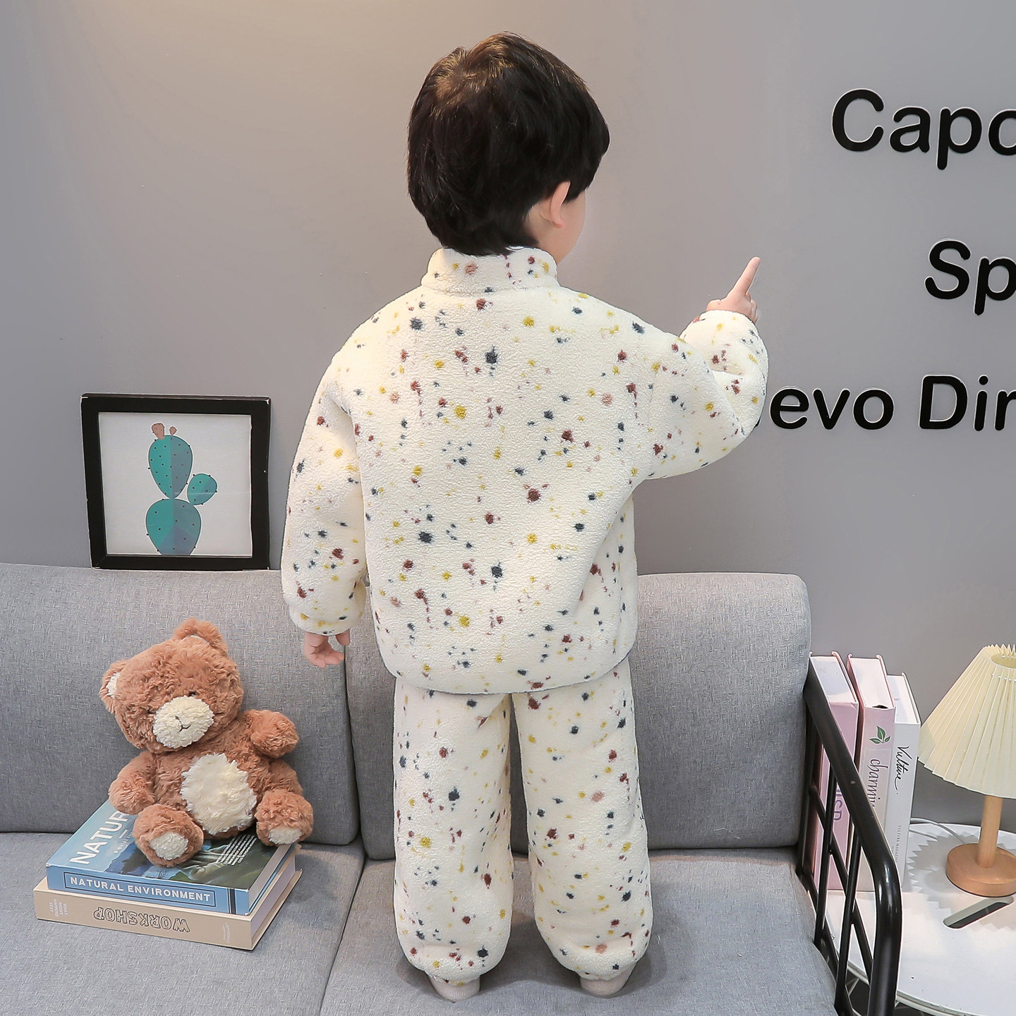 男童睡衣加绒加厚冬季珊瑚绒保暖套装2025新款中小儿童男孩家居服,淘宝优惠券,粉丝福利购,淘宝优惠卷