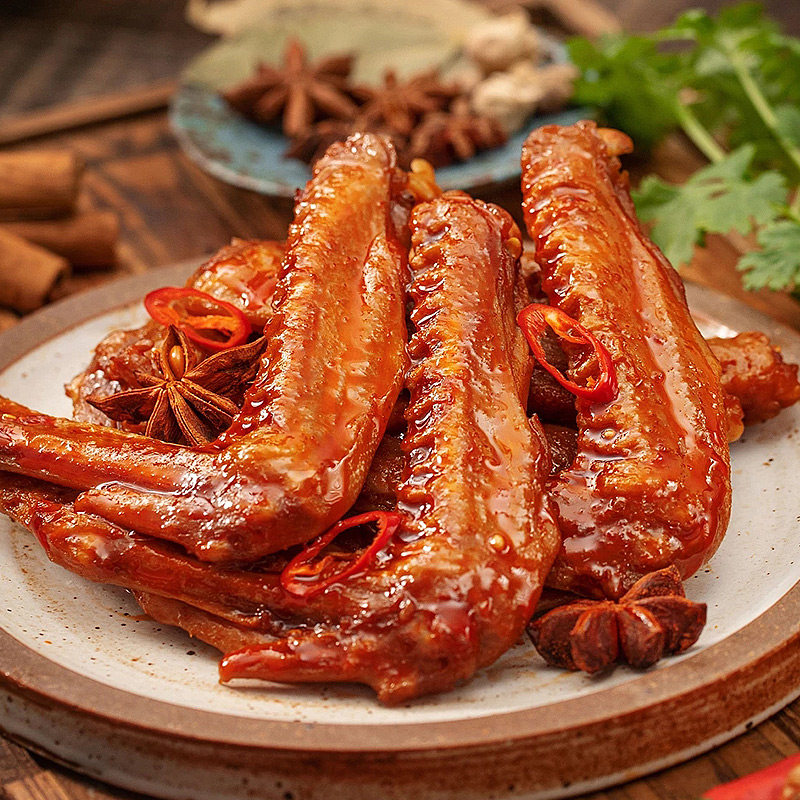 乡下香多味泡卤鸭翅香辣味香卤鸭翅熟食办公网红零食小吃温州特产