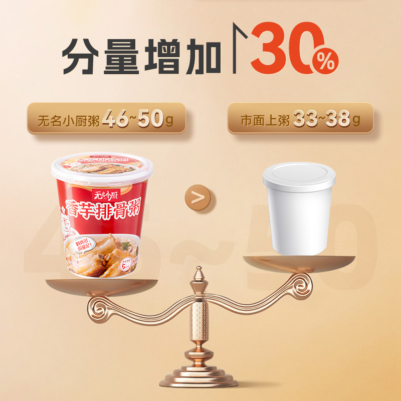 无名小厨冻干速食粥免煮冲泡即食代餐每日懒人方便食品早餐粥