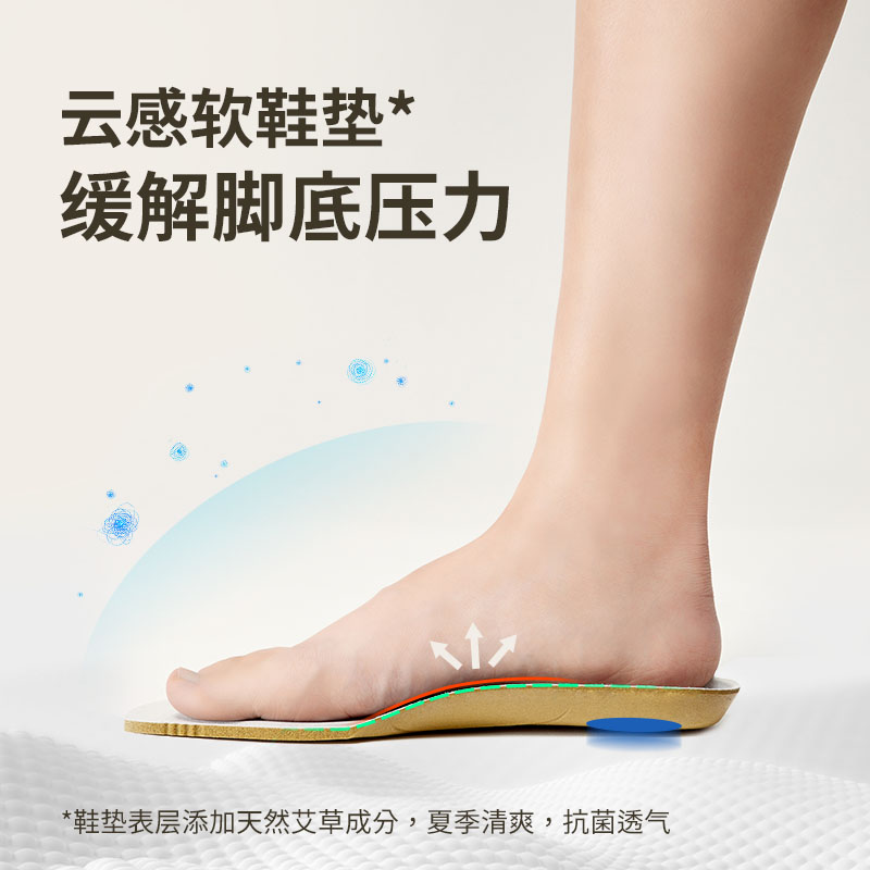 响午夏季女鞋网面透气走路轻便舒适妈妈经典女款一脚蹬凉鞋芭蕾鞋
