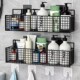 Bathroom storage rack toilet restroom shelf wall-mounted storage rack no need to punch holes to hang on the wall bathroom no nails