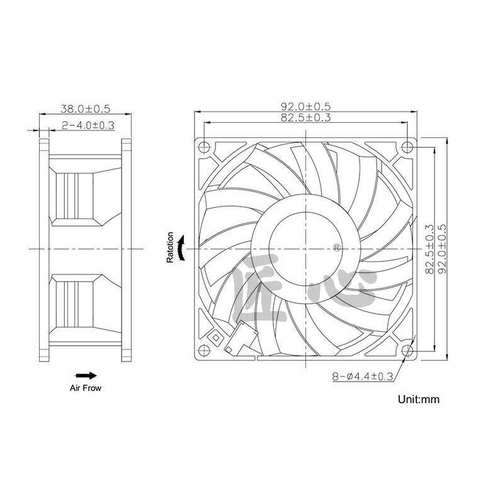 PMD2409PMB1-A (2).GN原装SUNON建准 9238 24V 大风量 变频器专用 - 图0