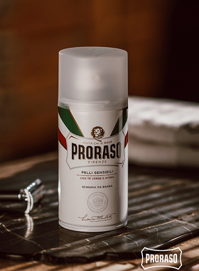 PRORASO胡须泡沫300ml燕麦绿茶
