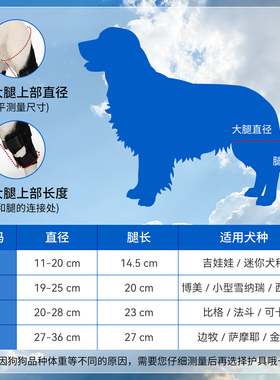 大小型犬髌骨脱位固定带宠物狗护腿套髌骨保护袋金毛腿瘸山羊跳