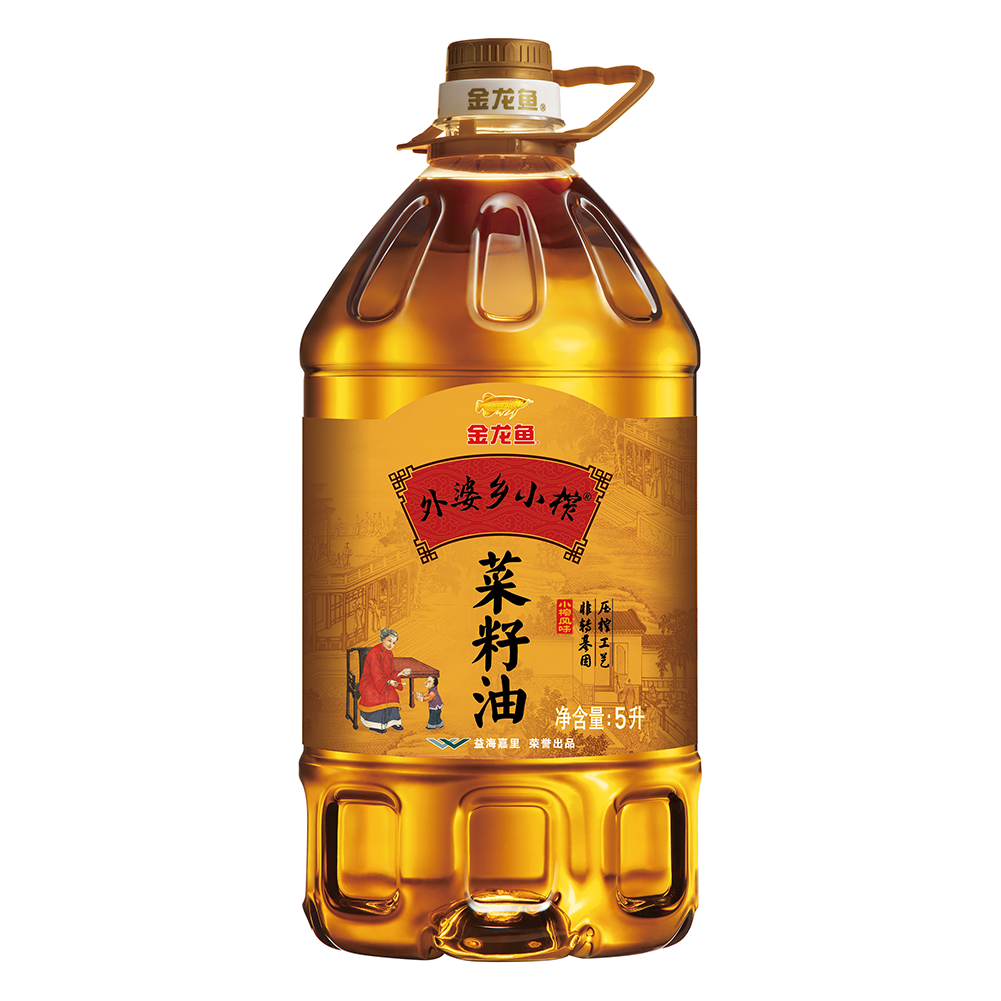 金龙鱼外婆乡小榨菜籽油5L