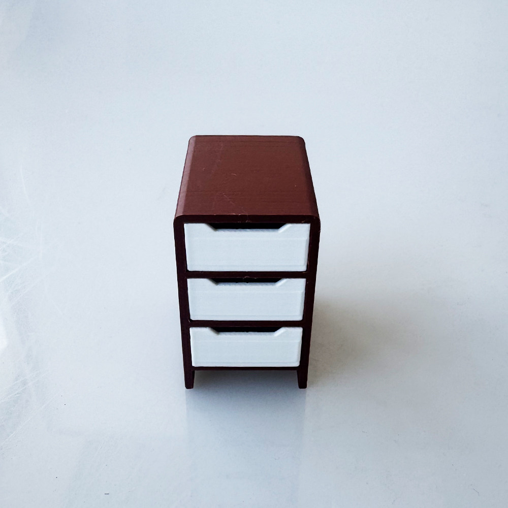 娃娃屋微缩模型 3D 打印三抽屉柜,淘宝优惠券,粉丝福利购,淘宝优惠卷