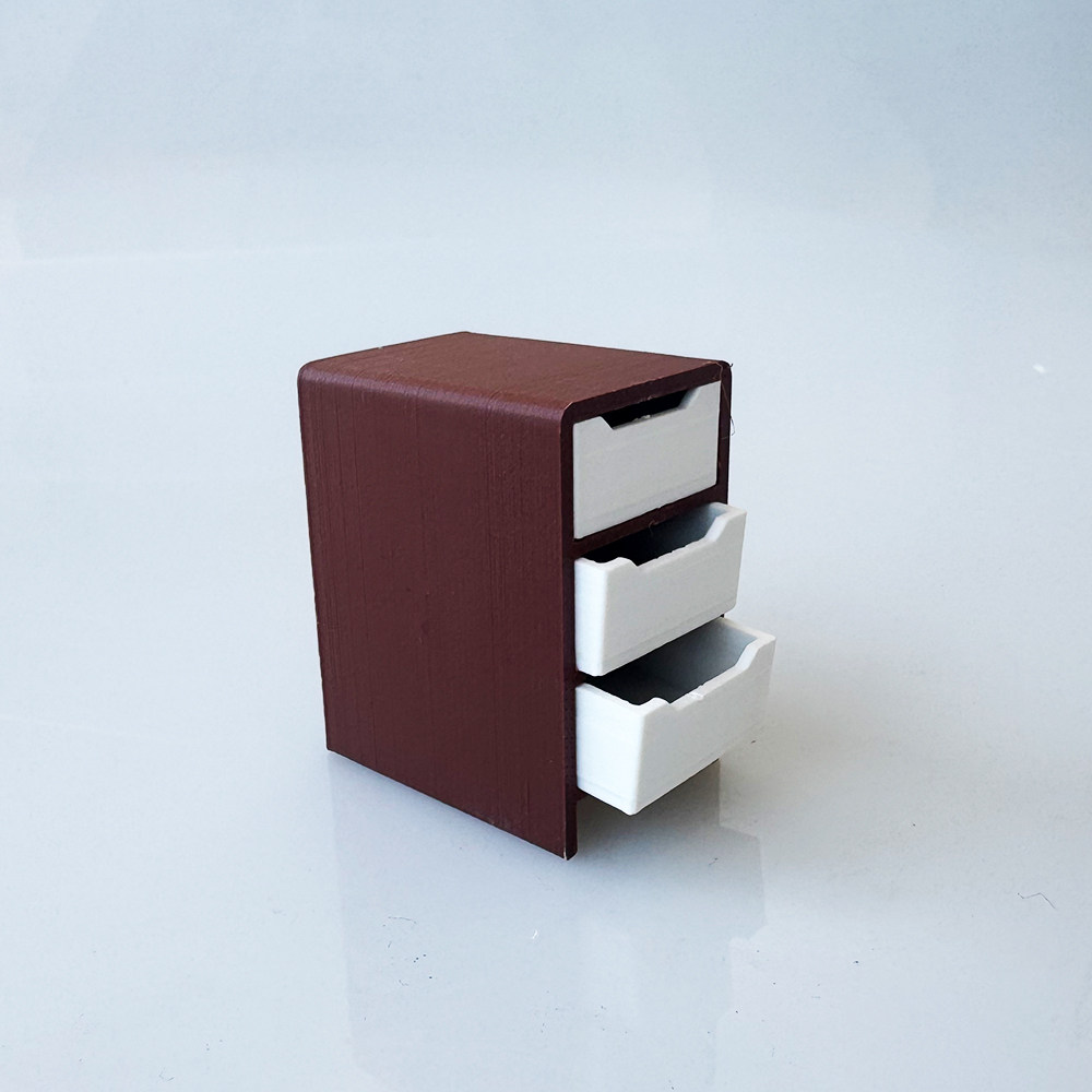 娃娃屋微缩模型 3D 打印三抽屉柜,淘宝优惠券,粉丝福利购,淘宝优惠卷