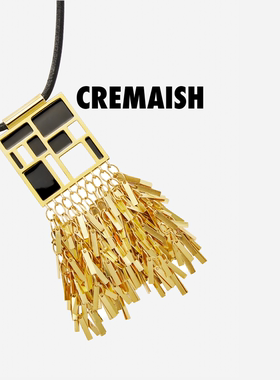 CREMAISH流苏珐琅项链