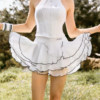 Pengpaiqi fairy running culottes sports waist bag skirt