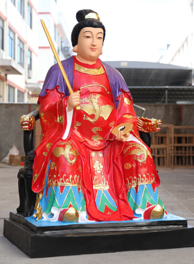 1米8泰山娘娘家用供奉神像树脂摆件泰山奶奶坐像圣母碧霞元君佛像