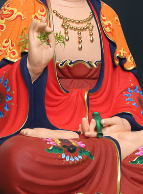 厂家直销树脂1米1带背光观音佛像