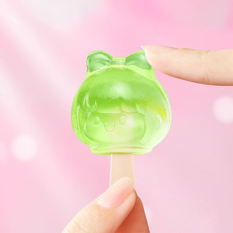 【U先】新期天肉肉酱冰箱贴果汁mini棒棒软糖儿童卡曼橘味80g - 图2