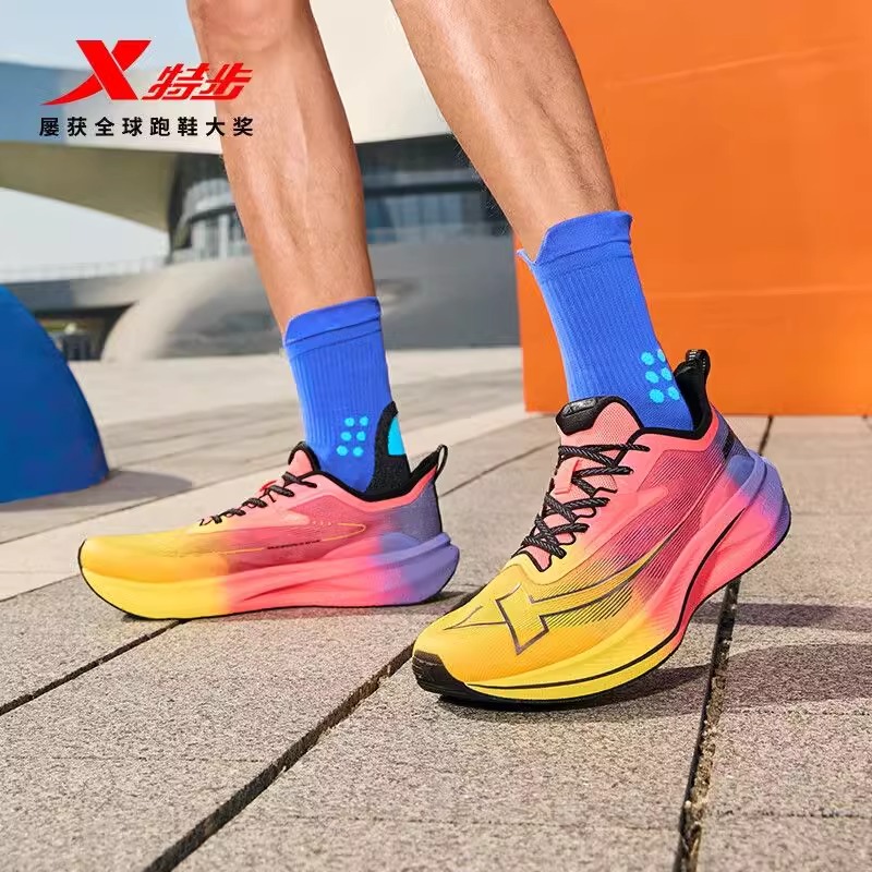 特步两千公里二代减震跑鞋男款体测专用竞速运动鞋子2000公里2代 - 图1