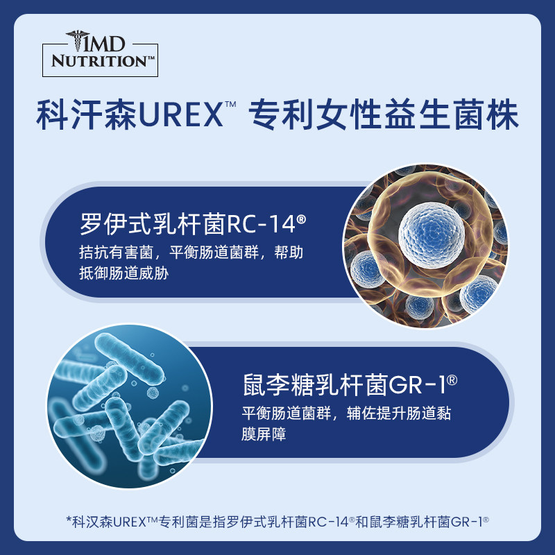 1mdn进口女性益生菌成人胶囊小蓝瓶 1MDNUTRITION海外益生菌