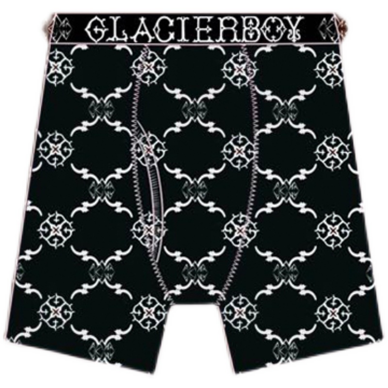 GLACIERBOY LOGO PRINTING BOXER UNDERPANTS - 图1