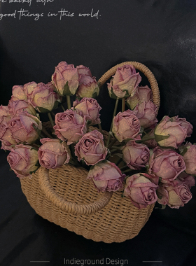 欧式高级感玫瑰干花花束