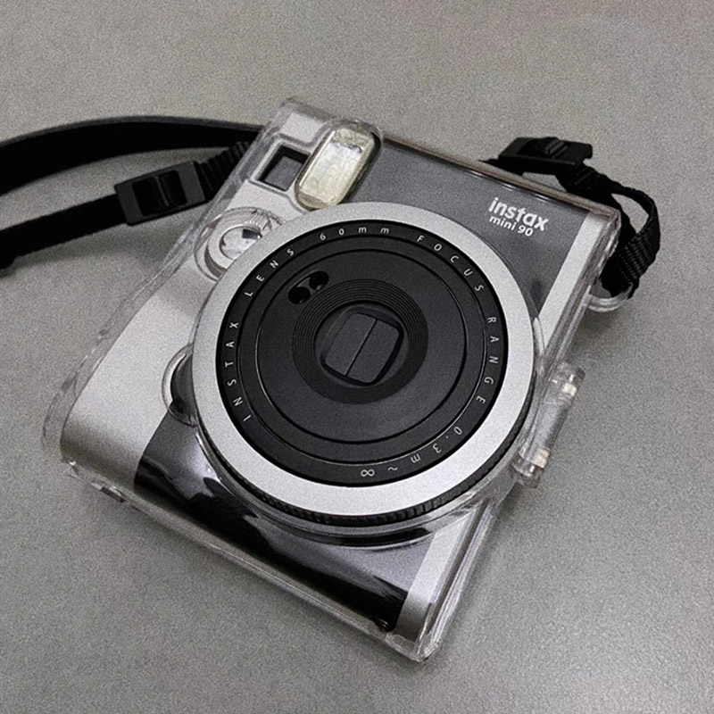 【mini90透明水晶壳】拍立得保护壳instax硬壳外壳相机壳子配件-图1